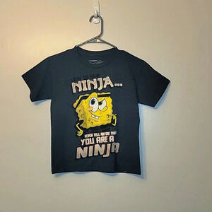 *4/$20 TEE*Nickelodeon SpongeBob SquarePants Ninja size 10/12 large LOT-A